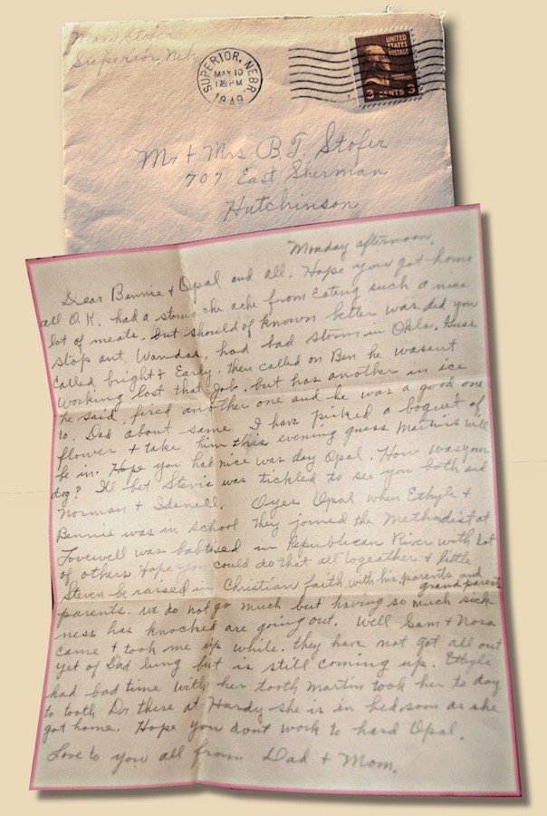 Mary Letter to Bennie