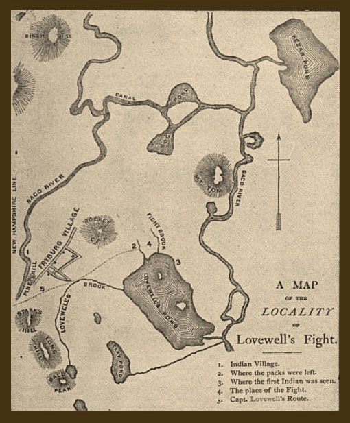 Lovewell Fight Map